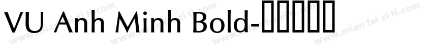 VU Anh Minh Bold字体转换